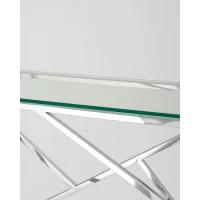 Консоль АРТ ДЕКО 115*30 серебро