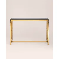 Консоль БРУКЛИН 115*30 золото стекло smoke