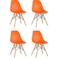 Стул Eames DSW оранжевый x4