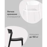 Стул Moris пластик черный
