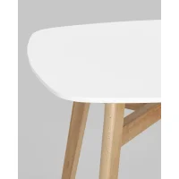 Стол обеденный Target 80*80 белый ножки массив бука