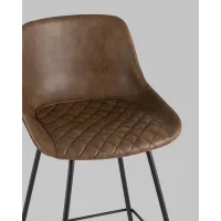 Стул полубарный TEXAS экокожа коричневый