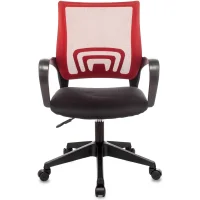 Кресло офисное TopChairs ST-Basic сетка/ткань красный
