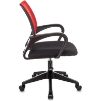 Кресло офисное TopChairs ST-Basic сетка/ткань красный