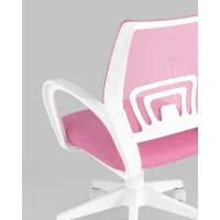 Кресло офисное TopChairs ST-BASIC-W розовый крестовина пластик белый