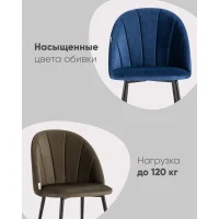 Стул Логан велюр пыльно-сиреневый