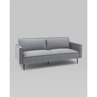 Диван прямой Кассель велюр серый