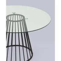 Стол обеденный Ливерпуль 120*120 стекло