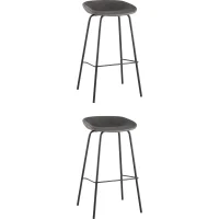 Стул барный Beetle Lite PU серый 2 шт
