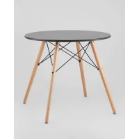 Стол круглый EAMES DSW NEW D=80 черный