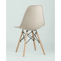 Стул Eames Style DSW бежевый x4 (разборный каркас)