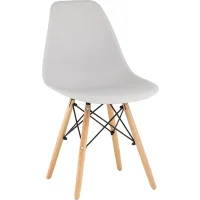 Стул Eames Style DSW светло-серый (разборный каркас)
