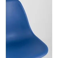 Стул Eames Style DSW синий (разборный каркас)
