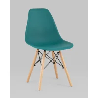 Стул Eames Style DSW темно-бирюзовый x4 (разборный каркас)