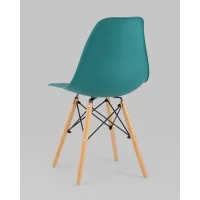 Стул Eames Style DSW темно-бирюзовый x4 (разборный каркас)