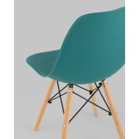 Стул Eames Style DSW темно-бирюзовый x4 (разборный каркас)