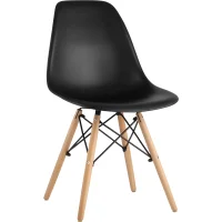 Стул Eames Style DSW черный (разборный каркас)
