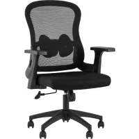 Кресло офисное TopChairs Petal черный