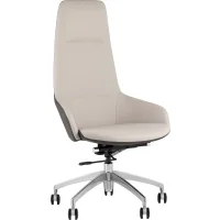 Кресло руководителя TopChairs Soulo светло-серый, серый