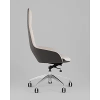 Кресло руководителя TopChairs Soulo светло-серый, серый