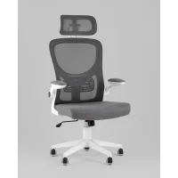 Кресло офисное TopChairs Airone серый ткань
