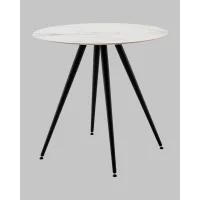 Стол Ники круглый столешница керамика Ice Jade 800