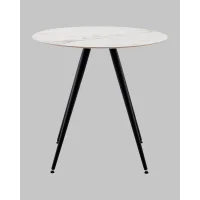 Стол Ники круглый столешница керамика Ice Jade 800