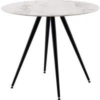 Стол Ники круглый столешница керамика Ice Jade 900