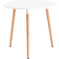 Стол круглый EAMES DST NEW D80 белый