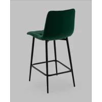 Стул полубарный Одди Diamond велюр темно-зеленый