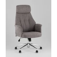 Кресло офисное TopChairs Neoma темно-серый ткань