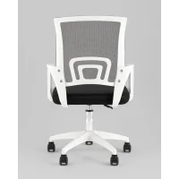 Кресло офисное TopChairs Simple SN черный пластик белый