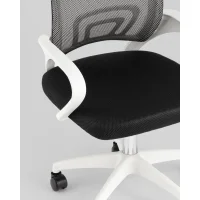 Кресло офисное TopChairs Simple SN черный пластик белый