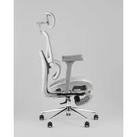 Кресло офисное TopChairs Vertus серая сетка