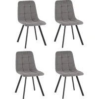 Стул Одди Original Square велюр серый (набор 4 шт)