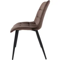 Стул Fred, коричневый, велюр