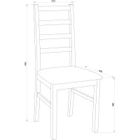Стул NILO 8, бежевая ткань 3B/белый