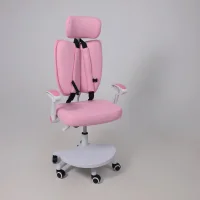 Кресло поворотное Twins, розовый, ткань