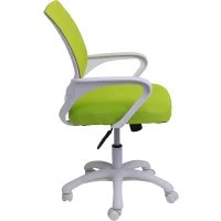 Кресло поворотное RICCI NEW, WHITE (салатовый)