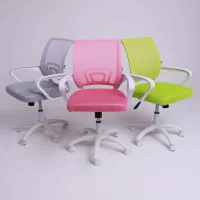 Кресло поворотное RICCI NEW, WHITE (салатовый)