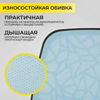Кресло поворотное CINEMA, ткань, (синий)