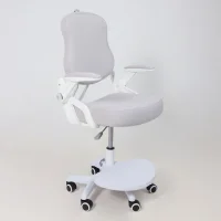 Кресло поворотное Swan, серый, ткань