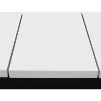 Стол раздвижной BLACK, 1100(1490)*670*770, (белый мат)
