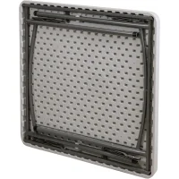 Стол садовый складной, белый, hdpe-пластик, квадратный