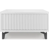 Стол-консоль SHTABE ROYAL 5001 эко, Белый-Белый-Черный