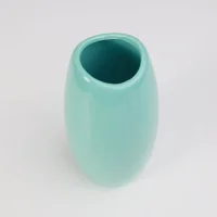Ваза керамическая GHOST, голубой, 12,5*12,5*23,5см
