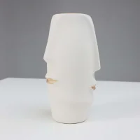 Ваза керамическая COLD, белый, 11*11*19,5см
