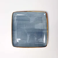 Тарелка квадратная VITAL 1, фарфор, синий, 26*26*2см