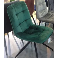 Стул SIGNAL TEXO Velvet Bluvel 78 зеленый/черный