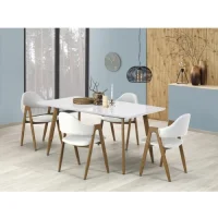 Стул HALMAR K247 белый/дуб медовый